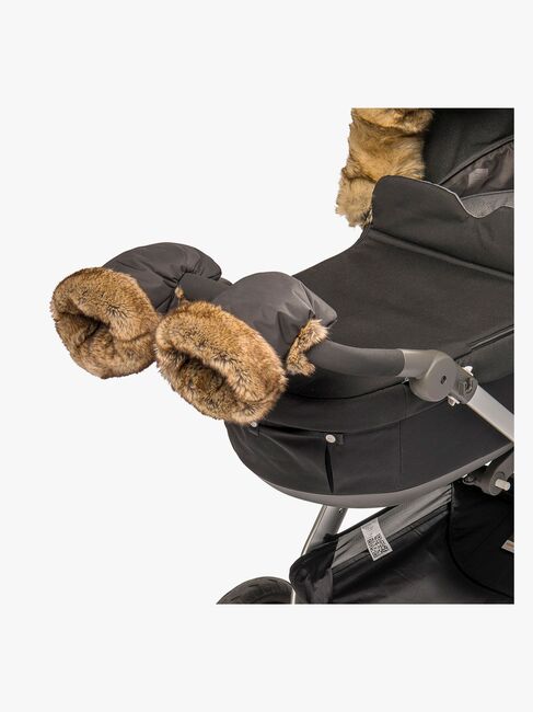 Tinkafu Kinderwagen-Fäustlinge, Brown Faux Fur