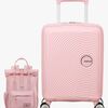 American Tourister Soundbox Mini Reisekoffer 22L & Urban Groove City Rucksack 7L, Pastel Pink