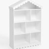 Alice & Fox Dune Bücherregal & Puppenhaus, White