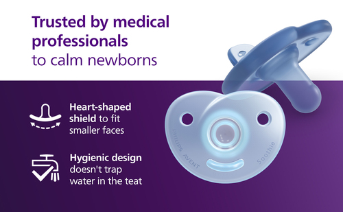 Philips Avent Soothie Schnuller 0–6m 2er-Pack, Rosa/Hellrosa