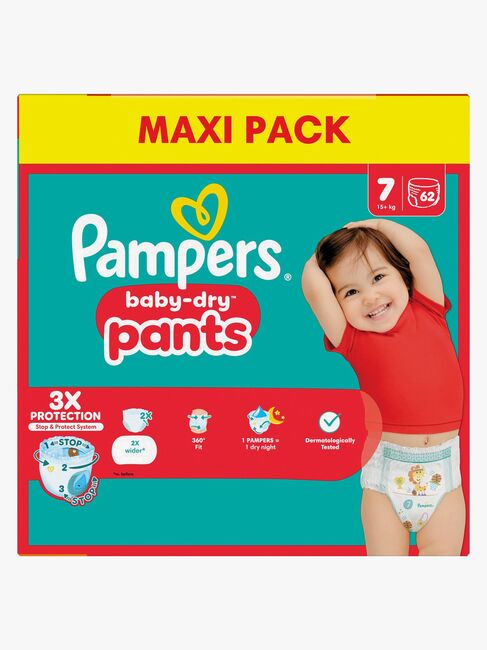 Pampers Baby Dry Pants Windeln Größe 7 15+ kg Maxi 62er-Pack