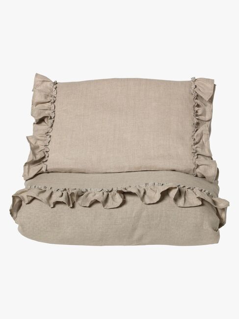 NG Baby Bettwäsche Mood Ruffles 100x130 cm Babybett, Natur