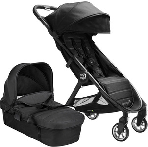 Baby Jogger City Tour 2 Buggy inkl. Liegewanne, Pitch Black/Jet
