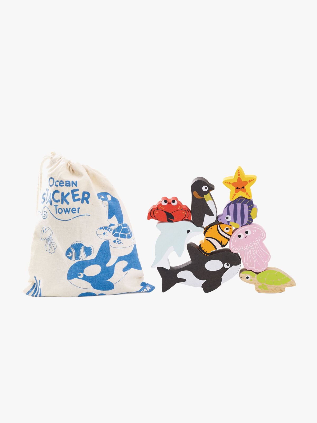 Le Toy Van Stapelklötze Meerestier & Beutel