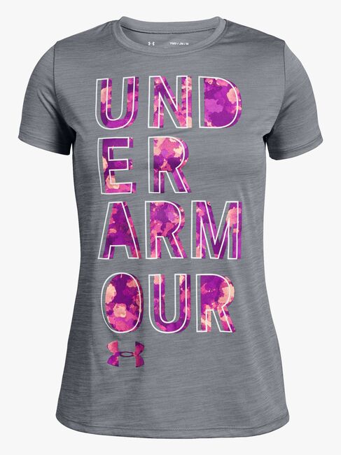 Under armour Hybrid 2.0 Big Logo T-Shirt, Steel