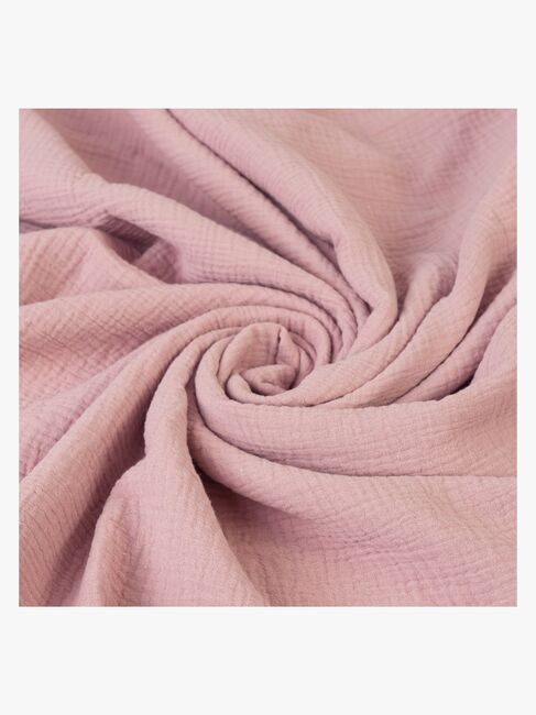 BabyMatex Set mit Babydecke 100 x 135 cm & Babykissen 40 x 60 cm aus Musselin, Rosa