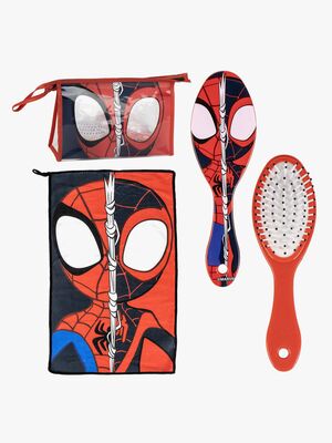 Spidey And His Amazing Friends Kulturbeutel mit Handtuch & Haarbürste