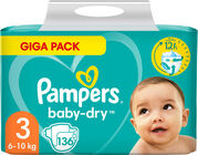 Pampers Baby-Dry Windel Gr.3 6-10 kg 136er-Pack