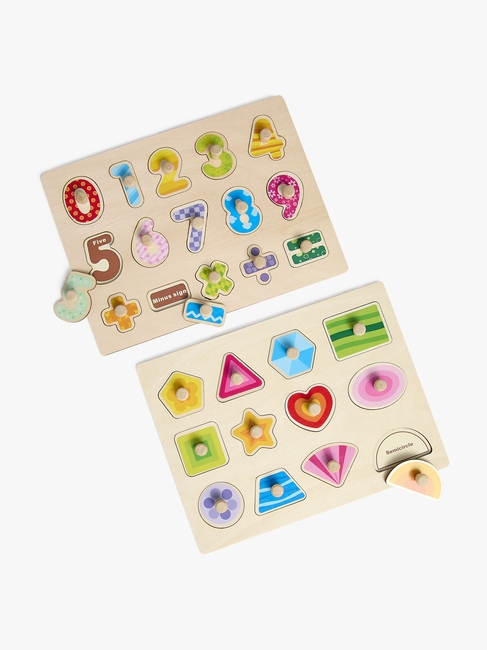 Fippla Knopfpuzzles Formen & Zahlen 2er-Pack