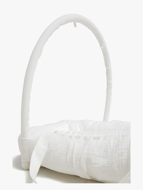 Alice & Fox ALBA Babynest mit Griffen, White Muslin