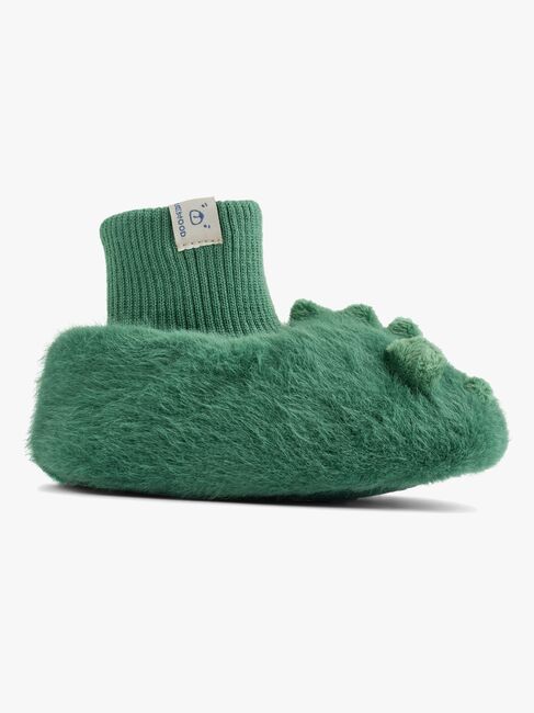 LIEWOOD Beth Crocodile Plush Hausschuhe, Garden green