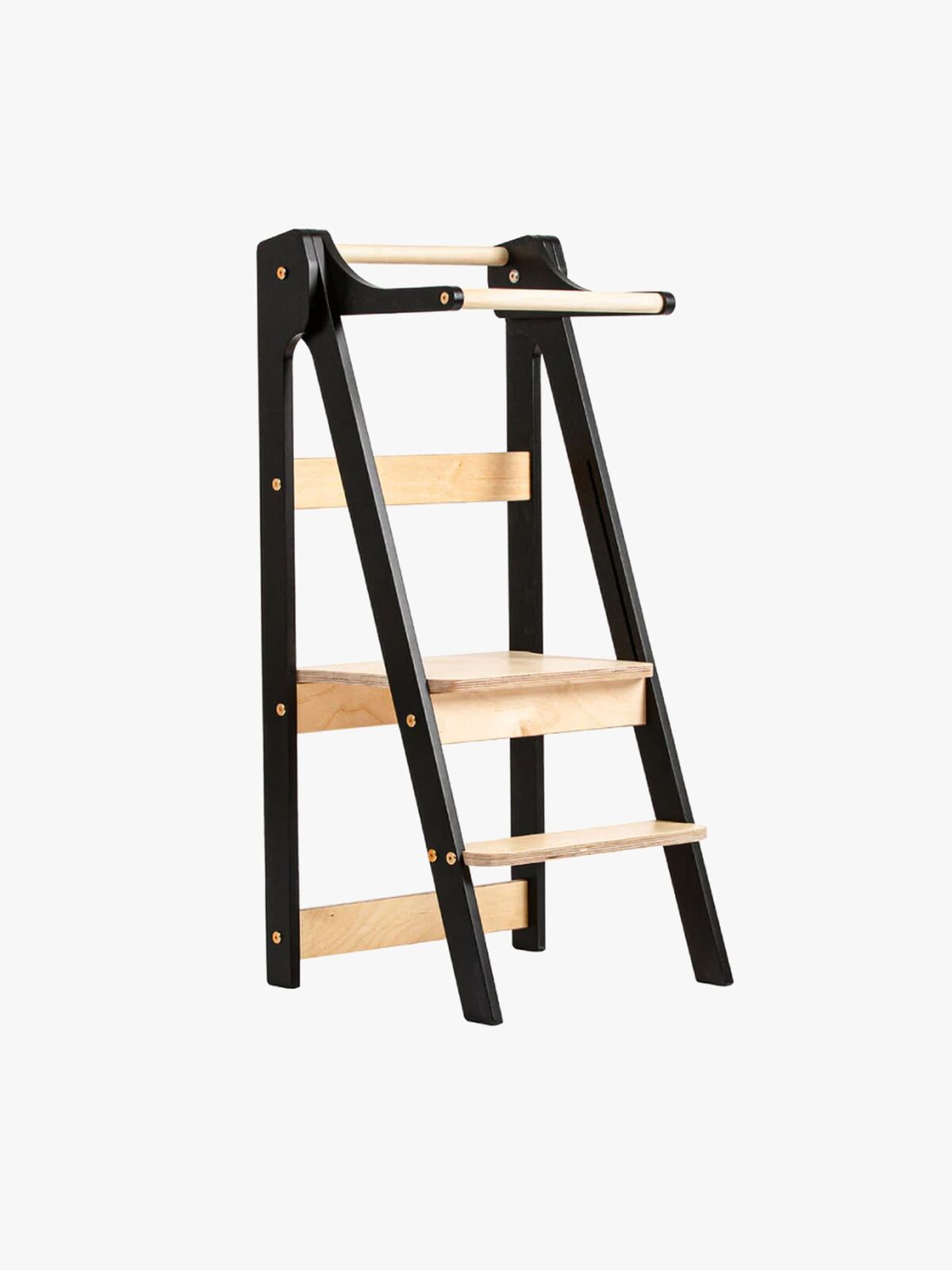 Duck Woodworks Klappbarer Lernturm, Schwarz