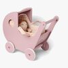Smallstuff Puppenwagen aus Holz, Rosa