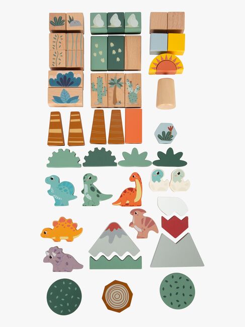 Small Foot Dino Holz-Bauklötze, 50 Teile