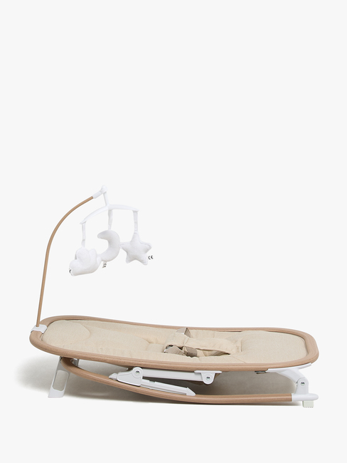 Beemoo PLAY Soothe Babywippe, Soft Beige/Nature