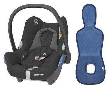  Maxi-Cosi CabrioFix Babyschale inkl. Ventilierendem Sitzpolster, Black/Bijou Blue