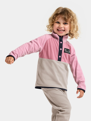 Didriksons Monte Fleece-Pullover, Heather Pink
