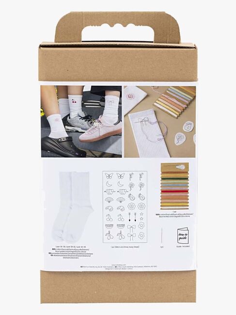 Creativ Company Bastelset Stickerei Socken