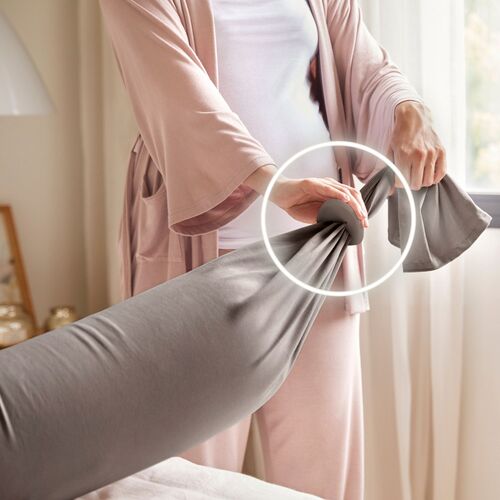 bbhugme Umstands- und Stillkissen, Stone