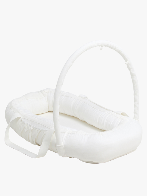 Alice & Fox ALBA Babynest mit Griffen, White Muslin