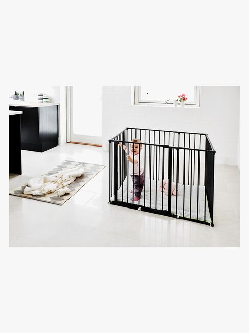 BabyDan Laufgitter Square 105x72x71 cm, Schwarz