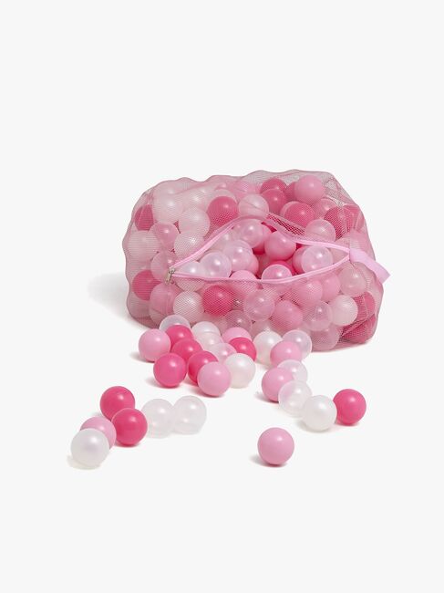 Cloudberry Castle Weiche Bälle 250 Teile, Rosa/Weiß