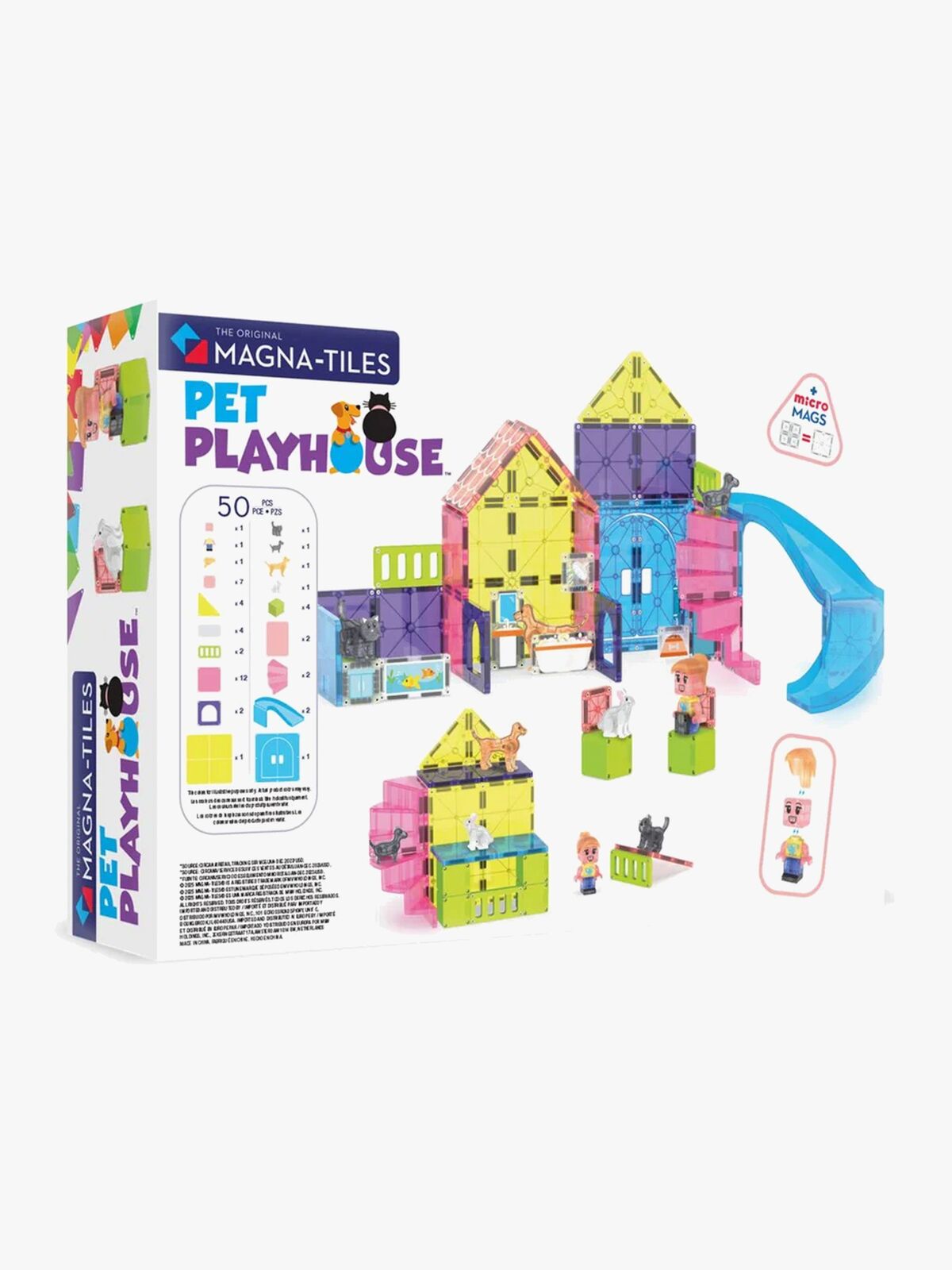 MAGNA-TILES Tier-Spielplatz Bausatz 50 Teile