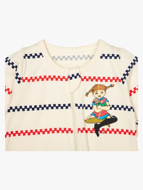 Pippi Langstrumpf X Martinex Square Stripe Pyjama, Kitt