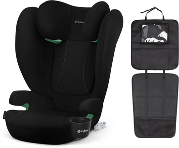 Cybex Solution B2 i-Fix Kindersitz inkl. 3-in-1 Sitzschutz, Volcano Black