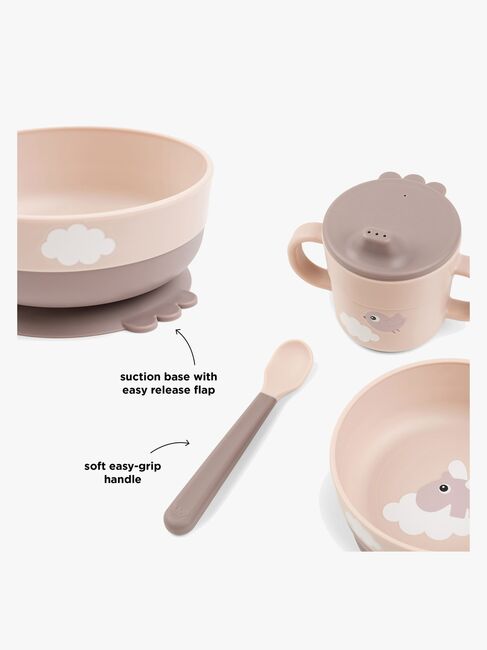 Done By Deer Foodie Geschirr-Set Happy Clouds, Powder