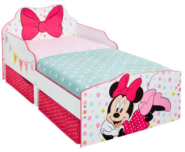 Minnie Maus Kinderbett mit Bettkasten,140x70
