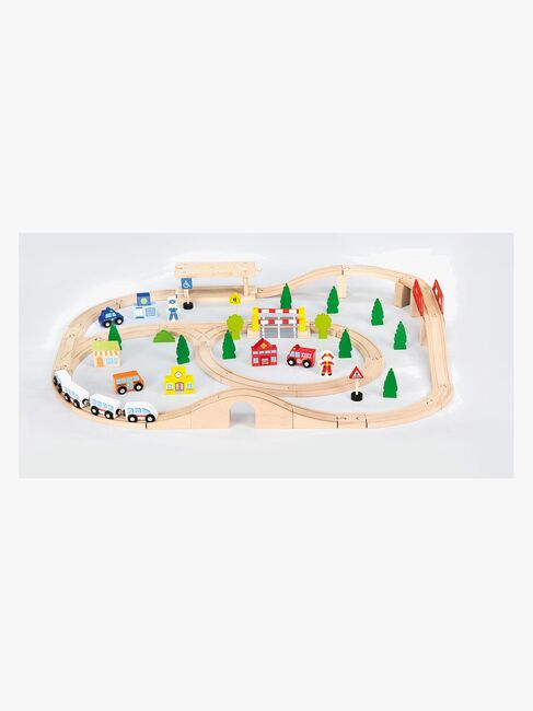 VIGA Eisenbahn-Set 90-teilig