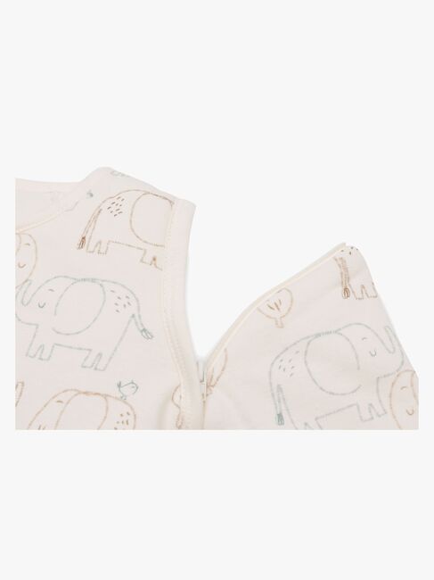 Jollein Schlafsack mit abnehmbaren Ärmeln 90 cm, Elephant Tales