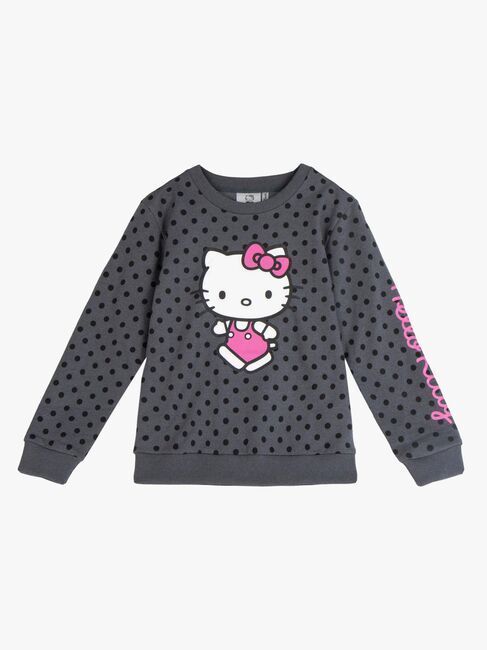 Hello Kitty Pullover, Dunkelgrau