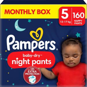 Pampers Baby Dry Night Pants Windeln Größe 5 12–17 kg 160er-Pack