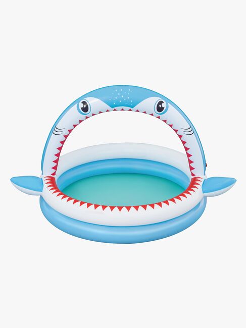 Bestway Kinderpool mit Wassersprinkler Sharktastic