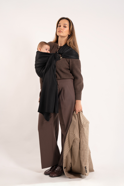 Love Radius No Knot Woven Tragetuch, Black