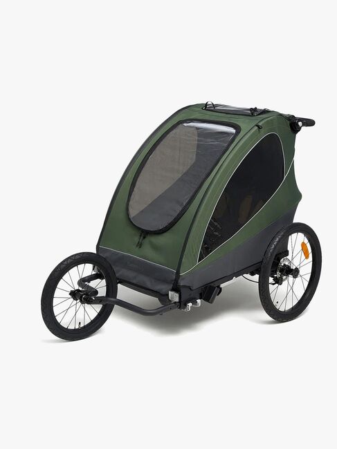 Beemoo Sporty Trail Fahrradanhänger inkl. Jogging-Set, Green