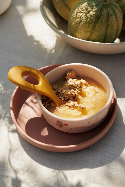 LIEWOOD Vivi Gemustertes Fütterset Silikon, Butterfly/Apple Blossom