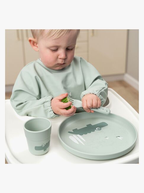 Done By Deer Foodie Teller Croco, Grün