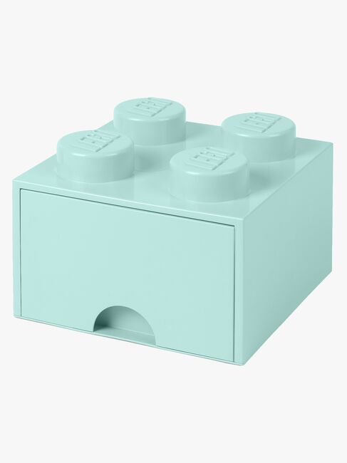 LEGO Aufbewahrungsbox mit Schublade 4, Türkis