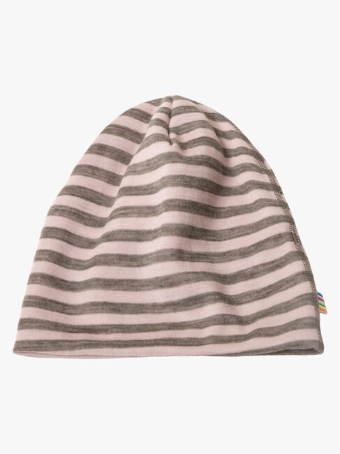 Joha Stripe Mütze Wolle, Pink
