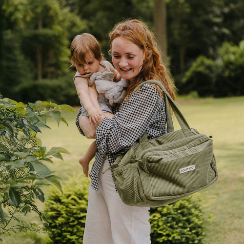 Doomoo Wickeltasche mit Zubehör, Cord Khaki