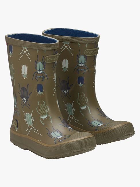 Viking Indie Print Gummistiefel, Khaki/Linen