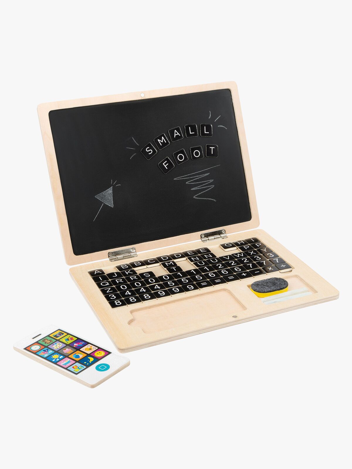 Small Foot Laptop aus Holz mit Magnettafel
