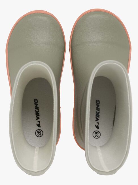 Viking x Kenza Gummistiefel, Light Green/Apricot
