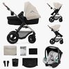 Kinderkraft MOOV 2 Air 3-in-1 Kombikinderwagen, Moonlight Grey
