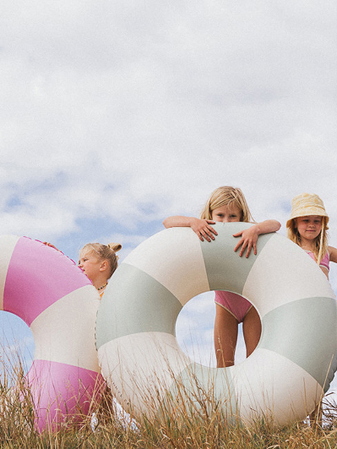 SUNNYLiFE Schwimmring, The Vacay Olive Stripe