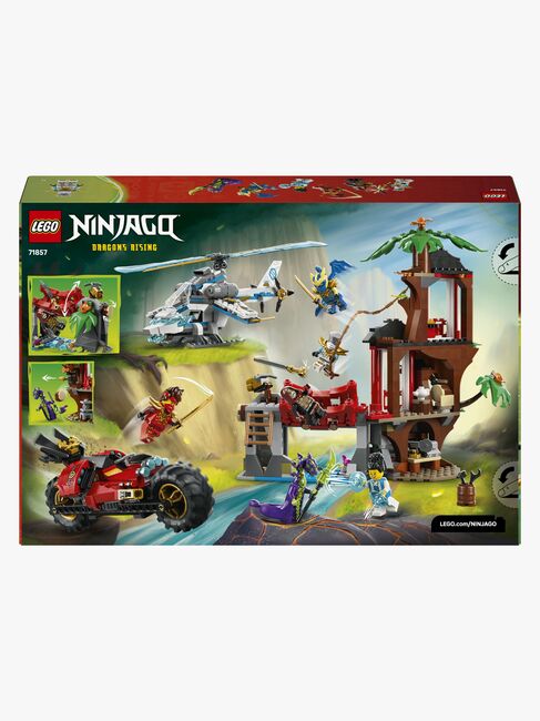 LEGO Ninjago 71857 Showdown am Baumhaus mit dem Ninja-Bike