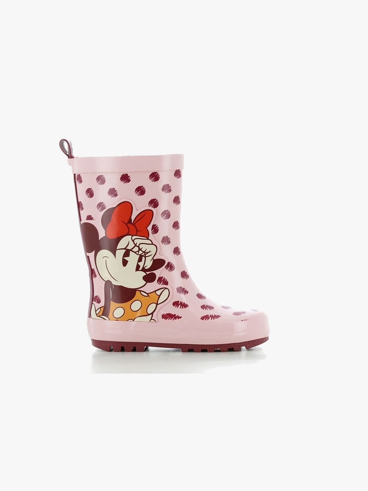 Disney Minnie Maus Gummistiefel, Pink/Burgundy